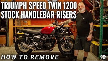 How to Remove Stock Handlebar Risers on 2024 Triumph Speed Twin 1200