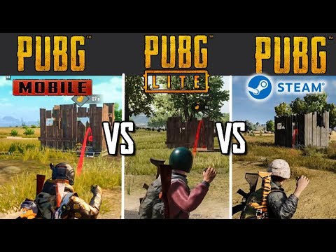 PUBG MOBILE vs PUBG LITE vs PUBG steam.ЧАСТЬ 2 СРАВНЕНИЕ МЕХАНИК В PUBG LITE