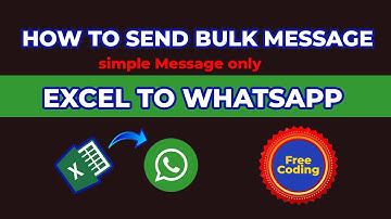 How to send Bulk Message from Excel to Whatsapp