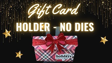 CRAFT FAIR SERIES - QUICK GIFT CARD HOLDER NO DIES #papercraft #giftcardholder #craftfair