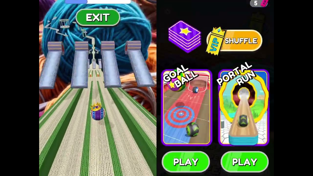 V.I.P Going Balls Challenges NORMAL vs REVERSE