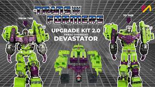 Unboxing Jinbao Upgrade Kit 20 And How To Install It Become Huge Devastator  Transformers G1