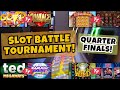 Slot battle tournament  quarter finals  8 slots  200 spins each on 60p  4 battles to play
