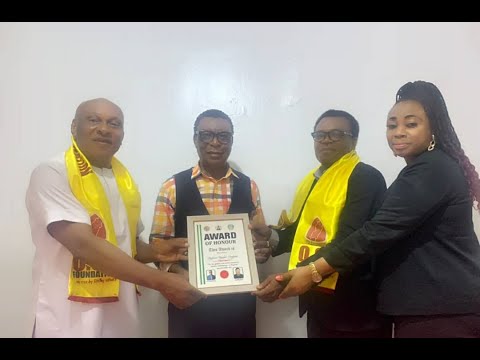 OCI Foundation's associate honored by the Sweet Home Africa Humanitarian Foundation, SHAHF; Oct 2021