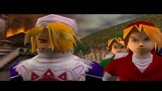 OoT Multiplayer - Every Link in a Cutscene