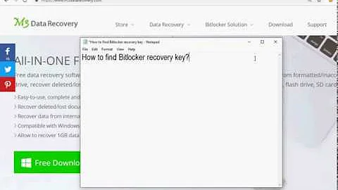 Bitlocker recovery: Where/How to find lost Bitlocker recovery key?