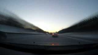 Driving up I-77 from Akron to Copley, Ohio. Time Lapse