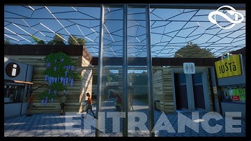 Planet Zoo Speedbuild - Modern Entrance Part 2