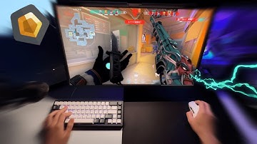 Gentle Typing on Galaxy65 +Valorant pov ASMR 🎮