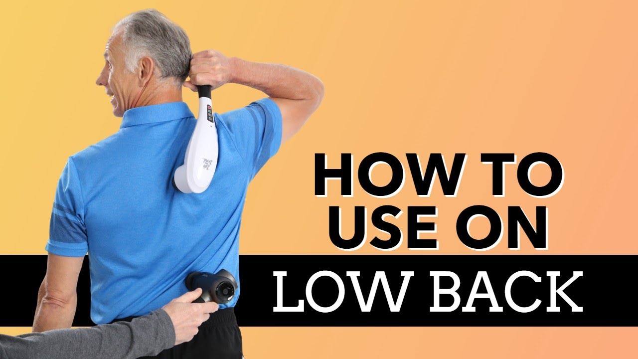 How to Use a Massage Gun For Low Back Pain Relief - YouTube