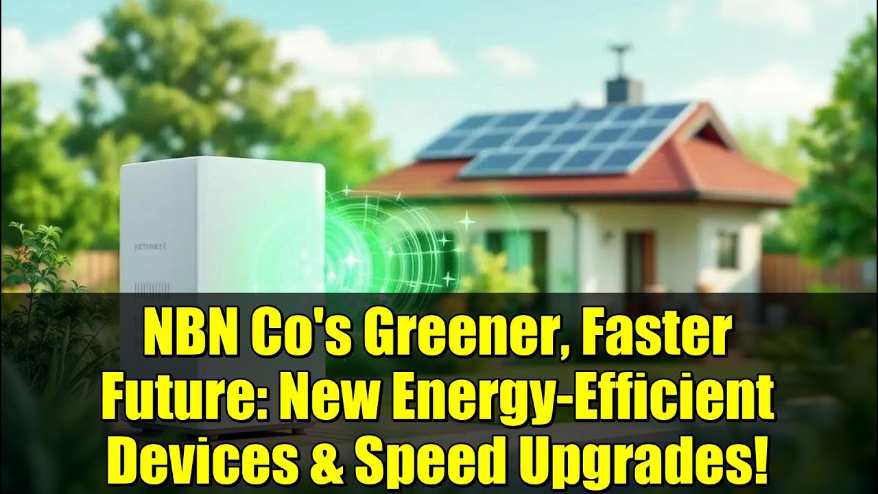 NBN Co's Greener, Faster Future: New Energy-Efficient Devices & Speed Upgrades!