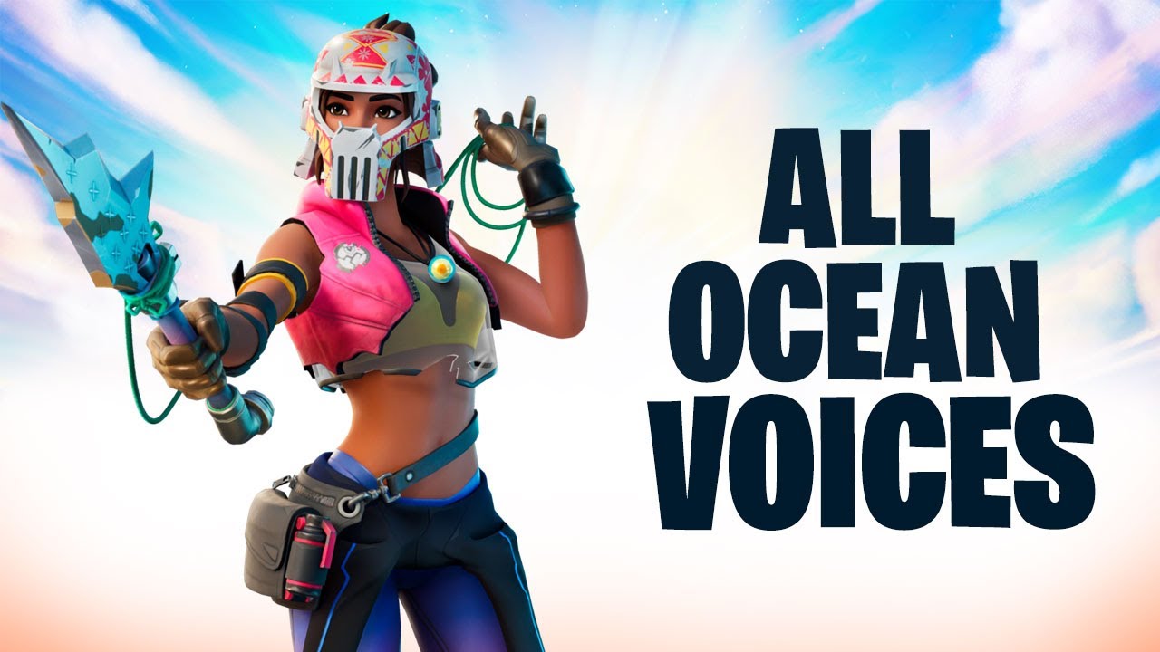 All Ocean Voices/Voicelines in fortnite chapter 2 Season 3 | Forntnite Bosses Voicelines