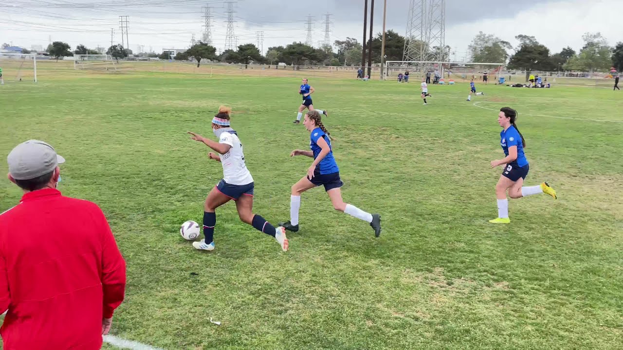2021-04-24 Girls U13 Soccer Match (Bronze Division) - United SB 14 vs United OC Blue