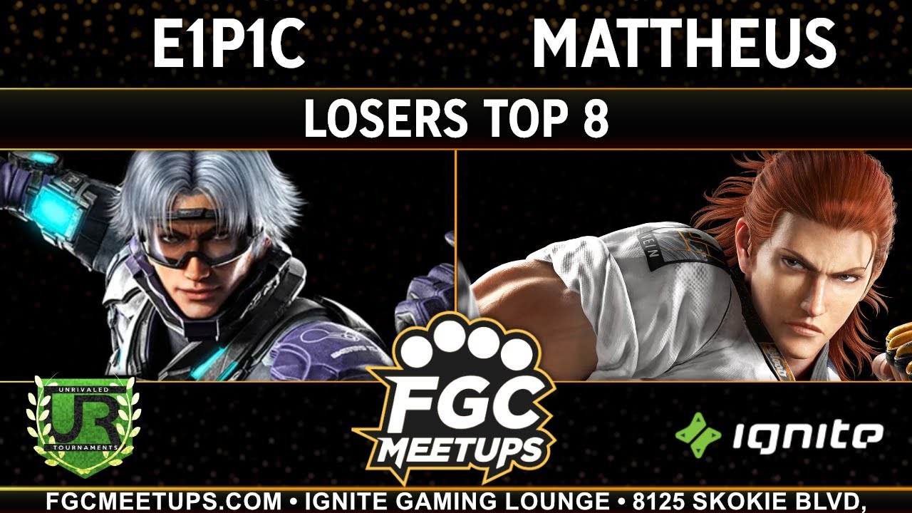E1P1C (Lee) vs Mattheus (Hwoarang) - FGC Meetups 97 LOSERS TOP 8 - T8