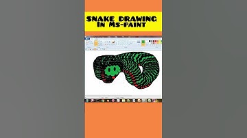 SNAKE DRAWING IN MS-PAINT #mspaint #shortsvideo#ytshorts #trending#kidsvideo#viral#art