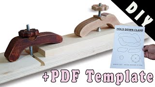 Hold Down Clamp making / Full Size PDF Template hold down clamp homemade