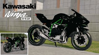 NEWEST BUSSID MOD SUPER DETAIL KAWASAKI NINJA H2R screenshot 4