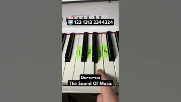 How To Play Do Re Mi From The Sound Of Music On Piano 