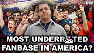 A day with ARIZONA BASKETBALL- AMERICA'S MOST UNDERRATED COLLEGE HOOPS FANBASE (TORRES ON THE ROAD!)