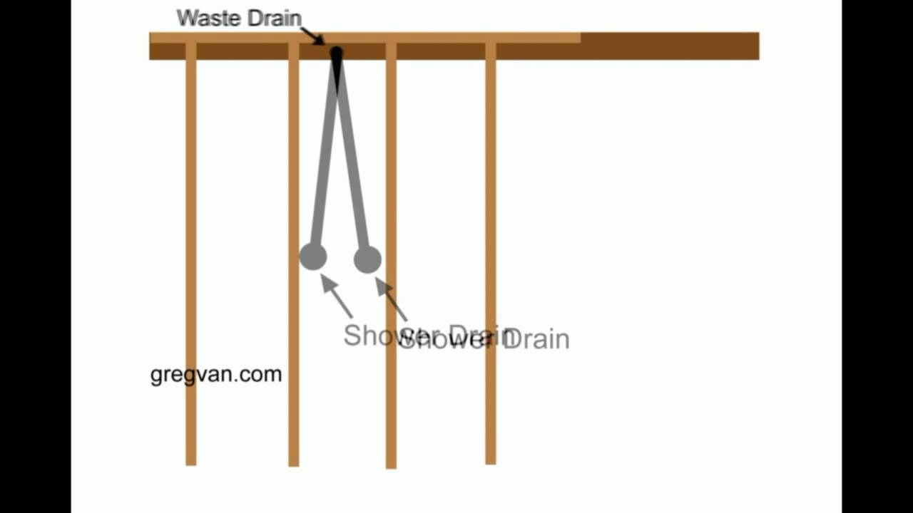 Shower Drain Joist Layout Tips Framing And Plumbing Layout Youtube