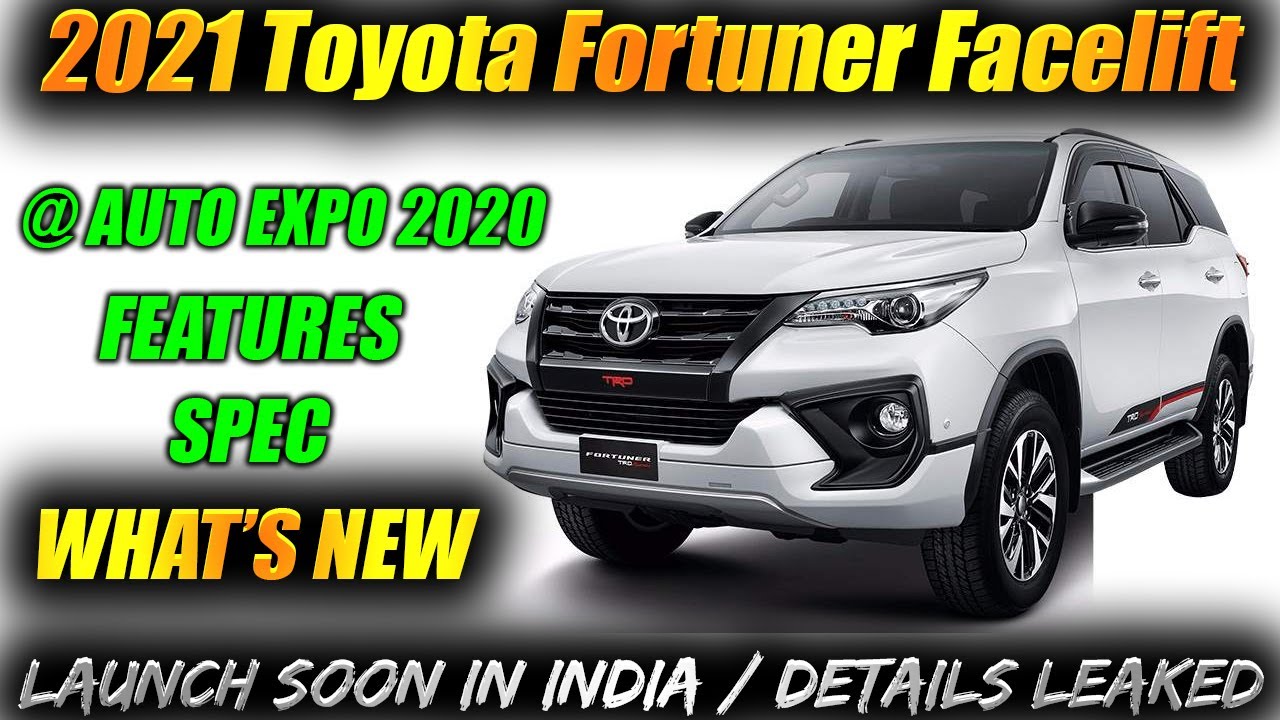 2021 Toyota Fortuner Facelift Spied Testing For First Time ...