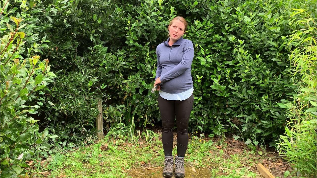 Forest school demonstrating safe use of loppers YouTube