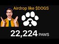 $PAWS, new and easiest telegram mining bot;