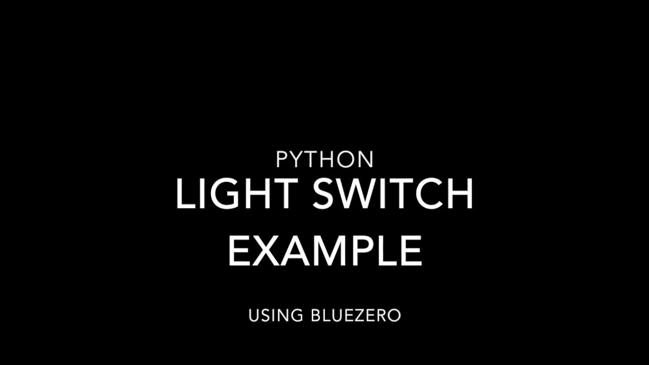 Python Bluezero light switch demo - YouTube