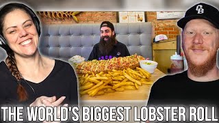 #beardmeatsfood THE WORLD'S BIGGEST LOBSTER ROLL REACTION | OB DAVE REACTS