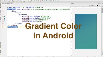 Gradient color in Android || Ajit Singh