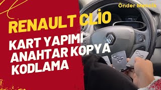 RENAULT CLİO KART YAPIMI ANAHTAR  KOPYA KODLAMA
