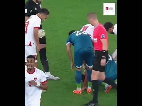 اصابة لاعب المنتخب الاردني يزن النعيمات سلامات يا يزن     