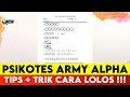 Cara Mengerjakan Psikotes Kerja Army Alpha | Infolokerbaru Serba Serbi