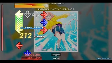 [Stepmania] ハジマリノアイズ ft. りんたる - SPACELECTRO (Hard Gameplay)