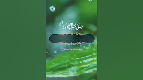 إِنَّا كَفَيْنَاكَ الْمُسْتَهْزِئِينَ {95}و{96} سورة الحجر بصوت الشيخ صديق المنشاوي حالات الواتساب