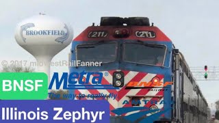 (4K) BNSF Racetrack Rush Hour at Congress Park