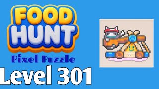 Food Hunt: Pixel Puzzle level 301 walkthrough solution 