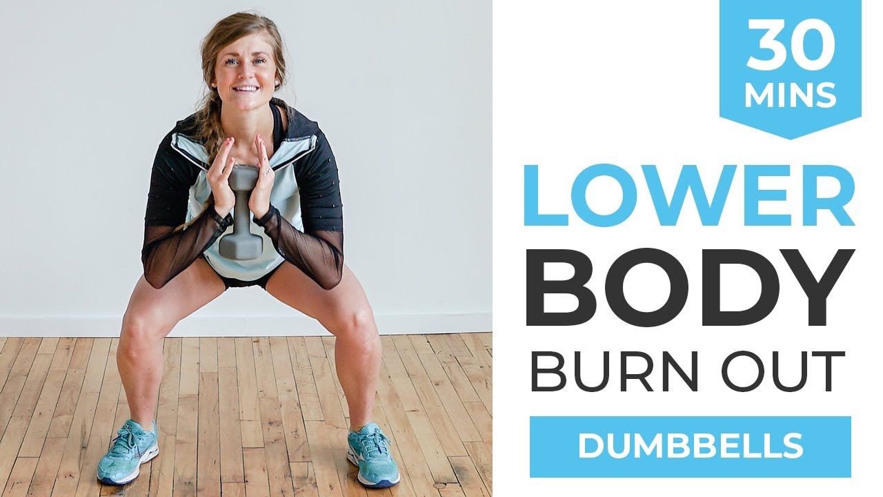 30-Minute Lower Body Dumbbell Workout (Leg Workout with Dumbbells At ...