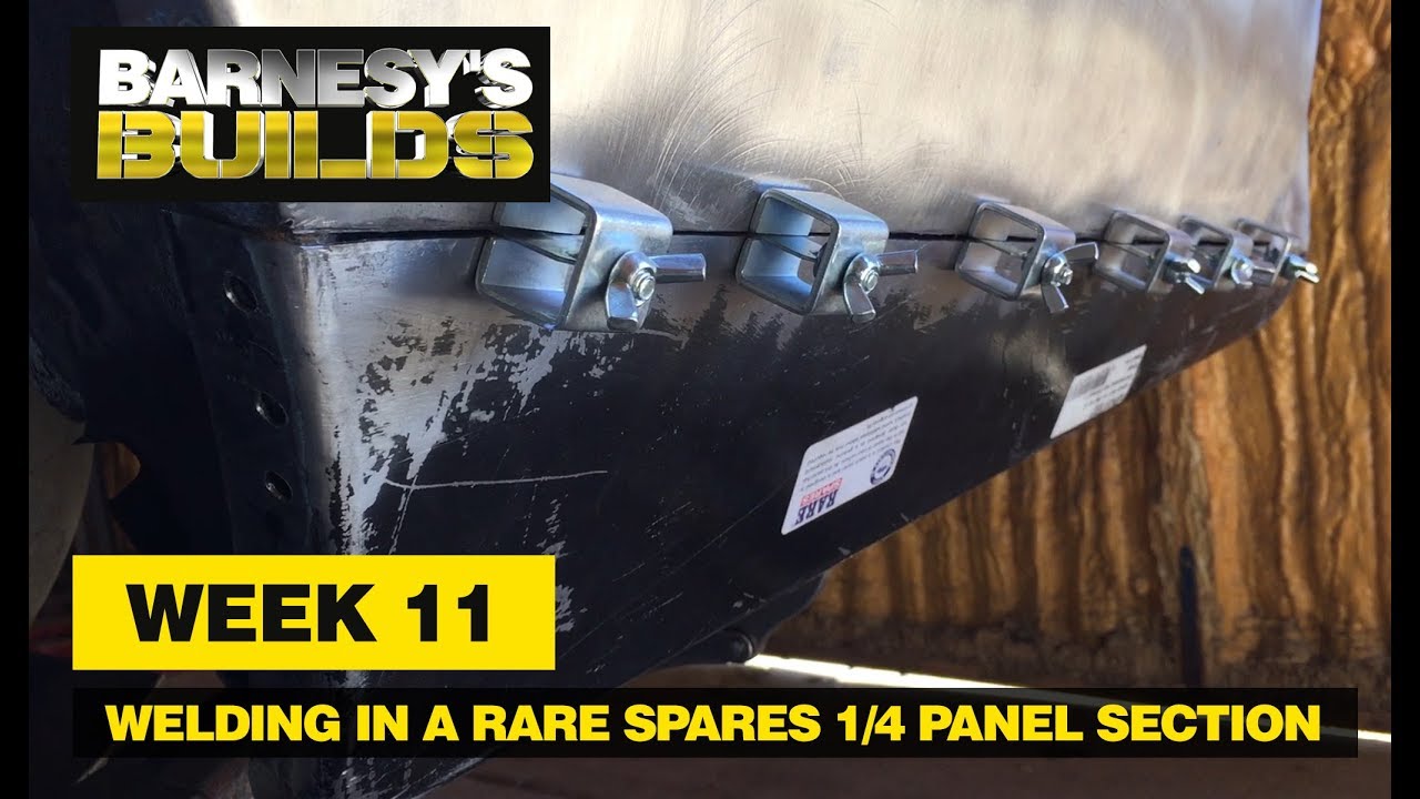 WEEK 11 WELDING IN A RARE SPARES REAR QUARTER PANEL REPAIR SECTION YouTube