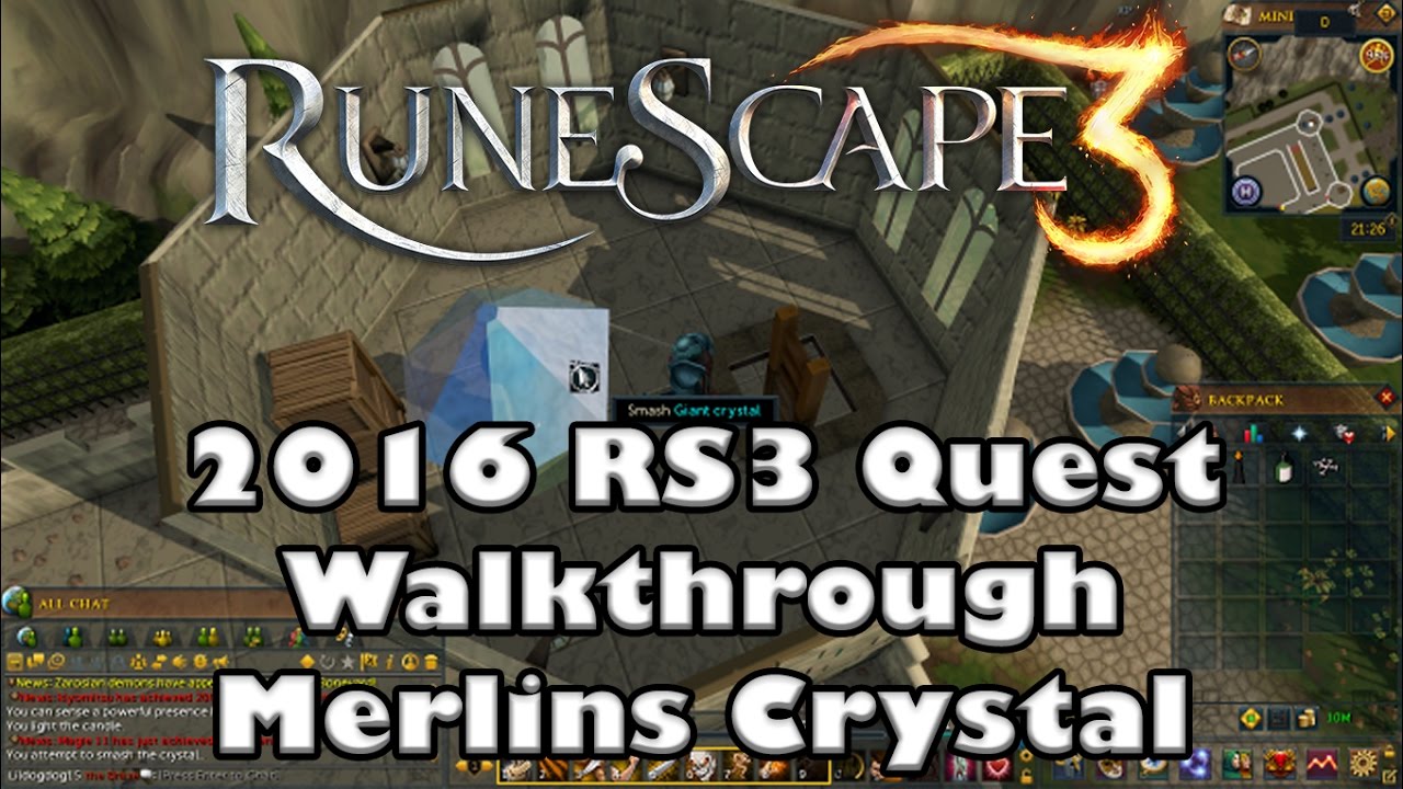 RS3 Quest Guide Merlins Crystal 2017(Up to Date!) YouTube