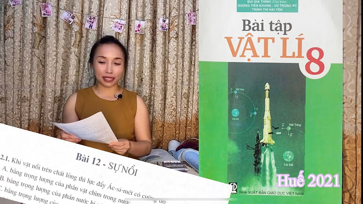 Sách bài tập vật lý 8 bài 12 năm 2024