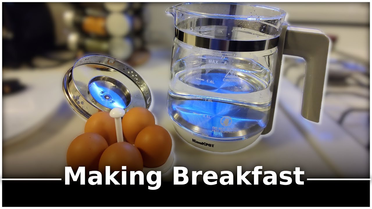 ICOOKPOT Electric Kettle - Making Breakfast 