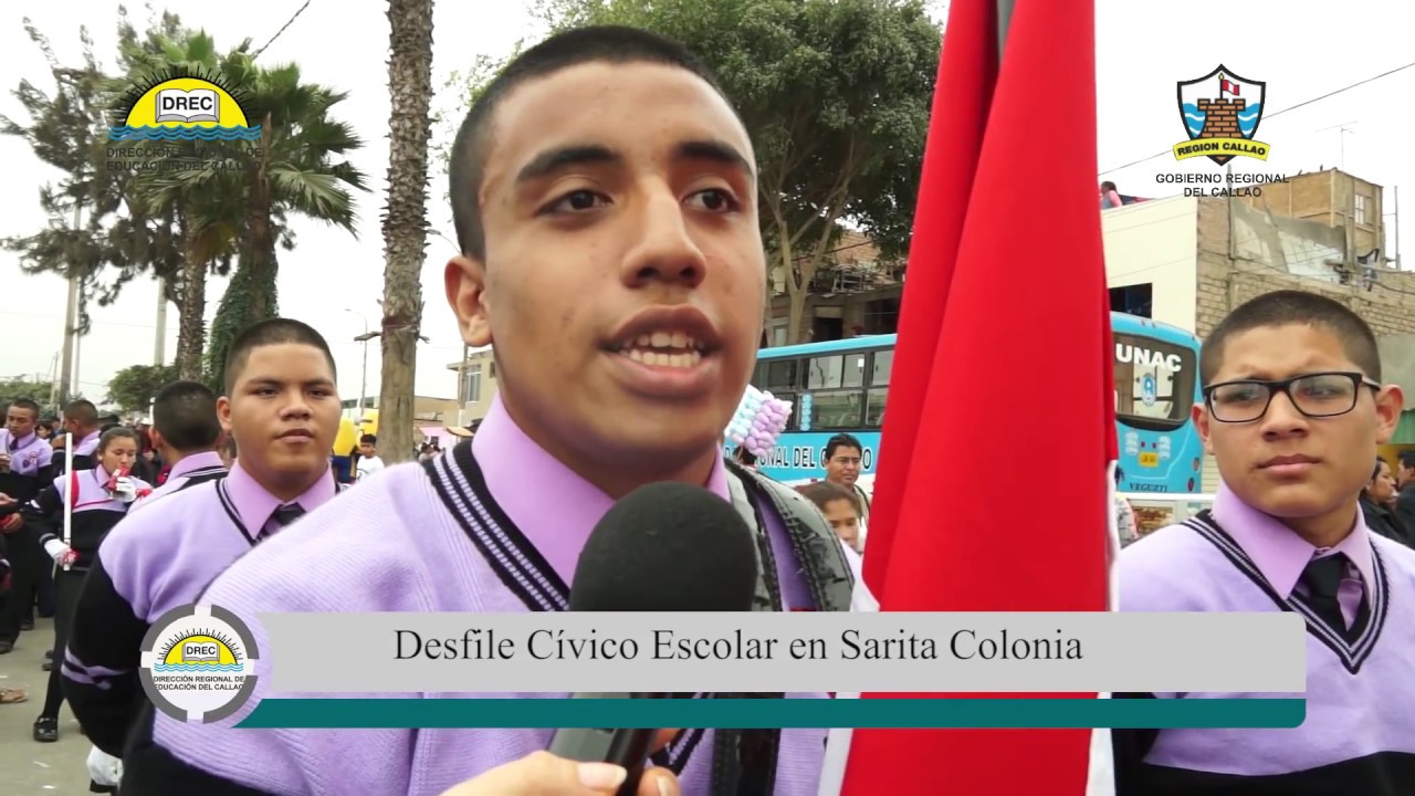 callao madrid Desfile cívico escolar en Sarita Colonia - Región Callao