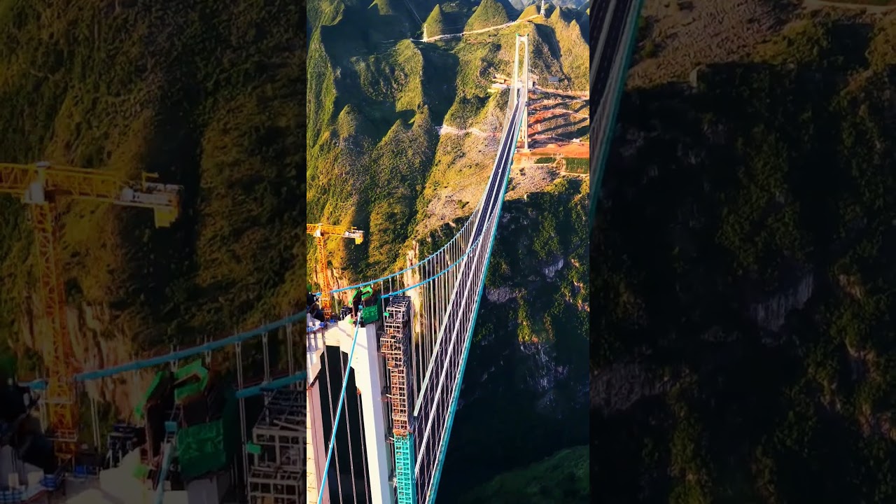 This one-shot video takes you from both sides of the world's tallest bridge. 