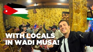 Traditional Jordanian Food In Wadi Musa Jordan  with Locals