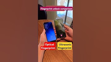 Optical fingerprint VS ultrasonic fingerprint display Test #shorts