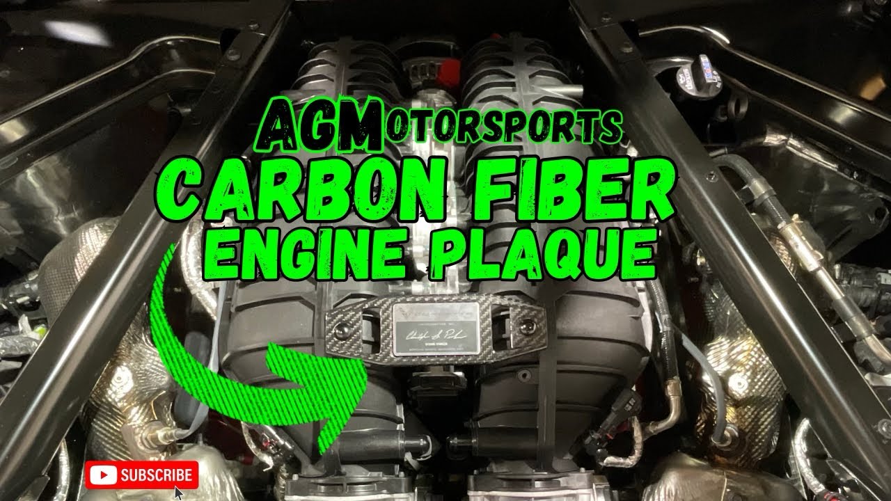 2024 C8 Z06 gets MORE MODS! Carbon Fiber Engine Builder Plaque by AG