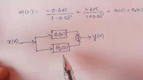 Problem - 1 : Parallel Realization of IIR Filter