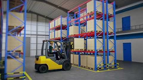 Industrial Forklift 3D Animation