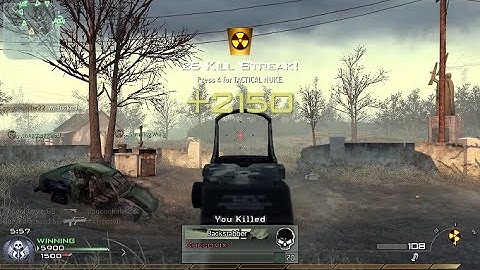 my first actual nuke in mw2 (2009)